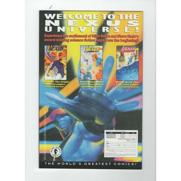 Vintage Dark Horse Magnus Robot Fighter & Nexus #1 Comic Book 93 Mike Baron - Picture 9 of 10